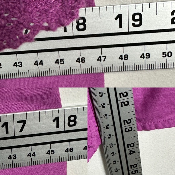 Sezane Lexy Blouse Size 38 French US 6 Square Neck Lace Frill Organic Cotton Top - Picture 14 of 15